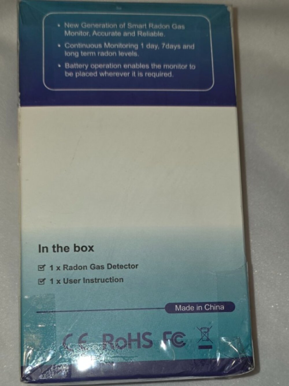 Digital Radon Monitor Battery Powered Tested Open Box Batteries Not Included - Picture 8 of 10